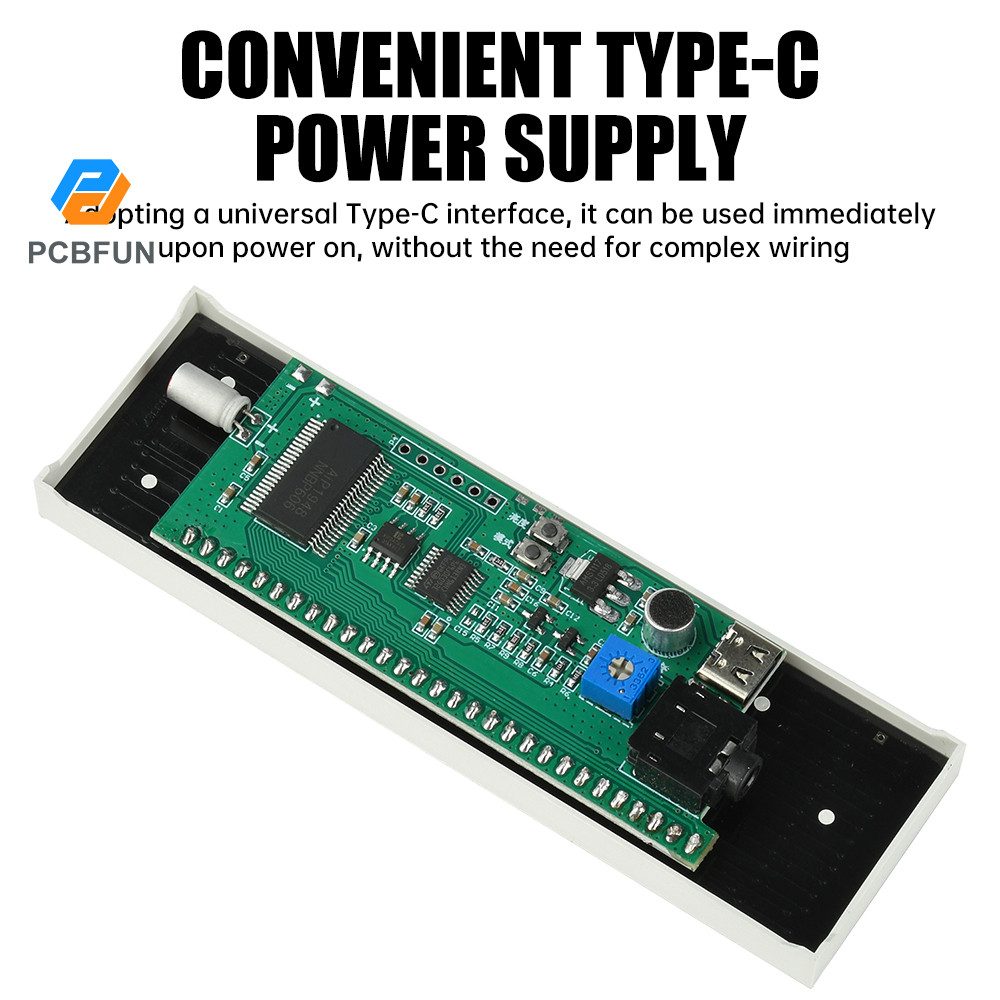 Pcbfun Multi-mode LED Pickup Ambient Light LED Spectrum Music Rhythm Light Sound-Controlled Music Sp