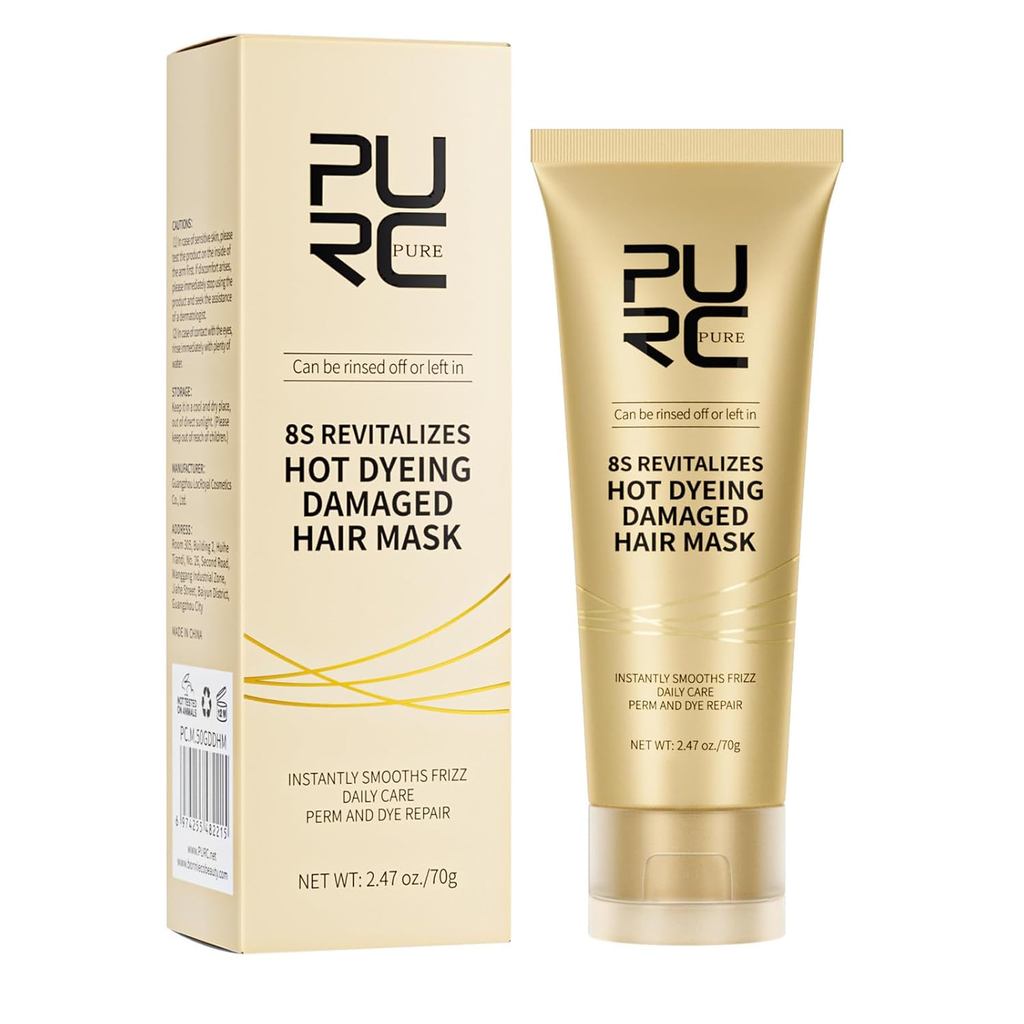 PURC Hair Mask - 8-Second Express Treatment Smoothing Straightening Keratin Repair Mask Revitalises 