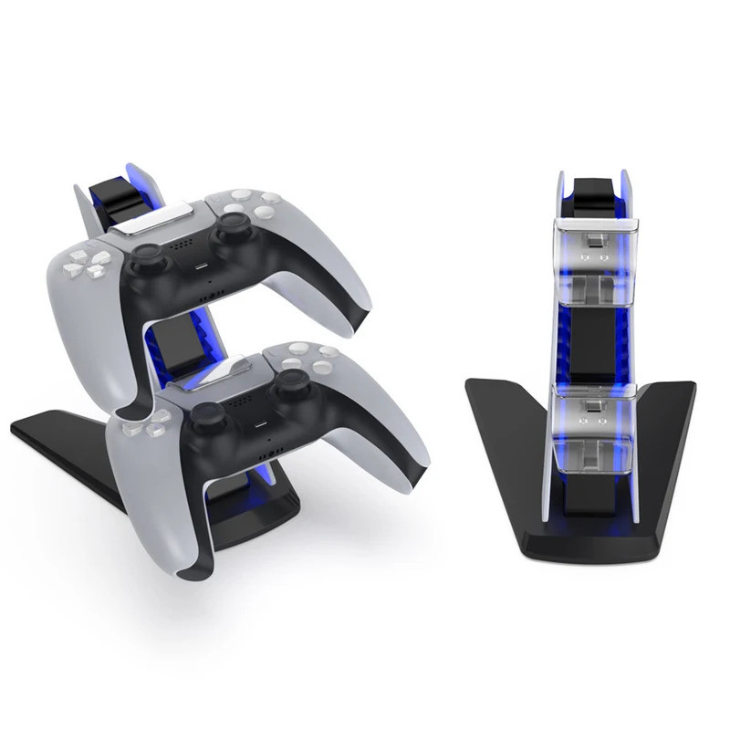 Dual Fast Controller Charger พร้อมไฟแสดงสถานะ Controller Charger Station Type-C Controller ชาร์จ Doc