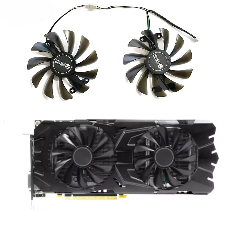 2 ชิ้น/ล็อต GTX1070 GTX1070Ti/1080 พัดลมสําหรับ KFA2 GALAX GeForce GTX 1070 1070Ti 1080 EXOC SNPR กร