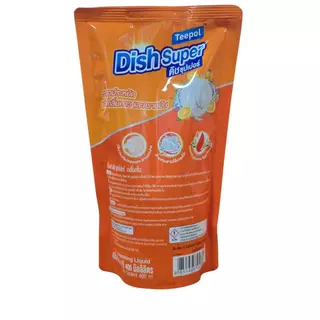 Teepol Dish Super ดิชซุปเปอร์ น้ำยาล้างจาน กลิ่นส้ม ปริมาณสุทธิ 400 ML.