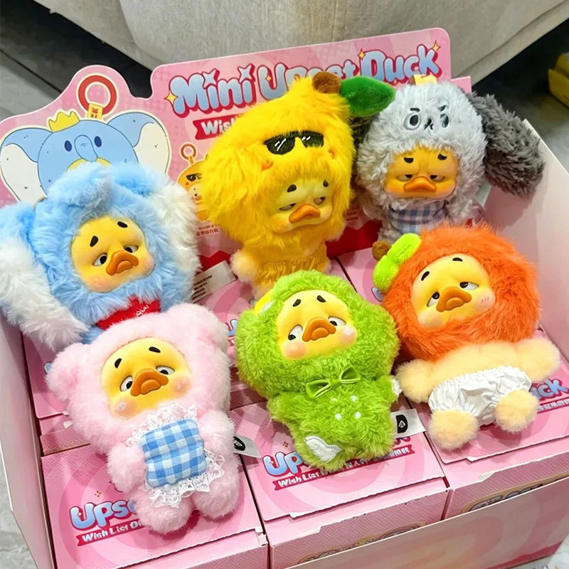 【ของแท้ 100%】Upsetduck Wish List Duck Series Plush Blind Box Upset Duck Action Figure ตุ๊กตาของเล่นข