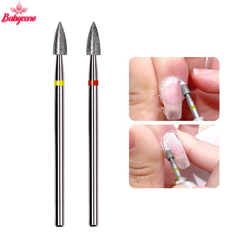 <BYCE-t> เจาะเล็บ Bits 3/32 Bullet Head เล็บ Bits ไฟฟ้า Milling Cutter สําหรับเล็บโรตารี่ Cuticle ทําความสะอาดเล็บเครื่องมือ