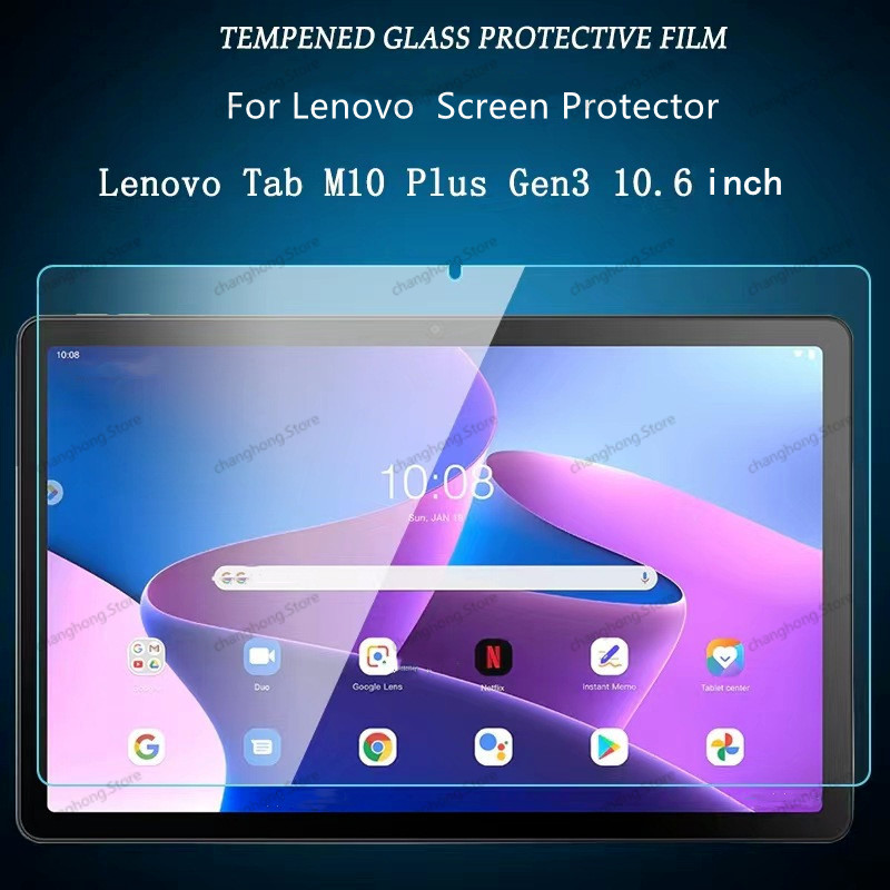 กระจกนิรภัยสําหรับ Lenovo Tab M10 Plus 3rd Gen ป้องกันหน้าจอสําหรับ Lenovo Tab M10 Plus 3rd Gen 10.6