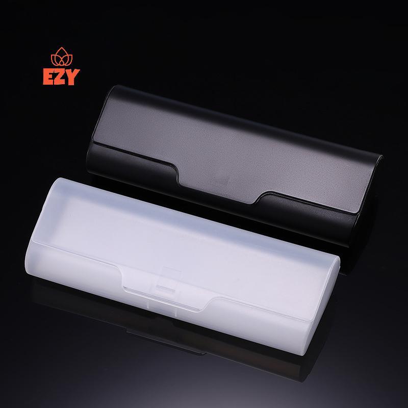 EZY Frosted พลาสติกโปร่งใสแว่นตา Simple น้ําหนักเบา Sunglasse กรณีกล่องเก็บ Hard พลาสติกกล่องใหม่