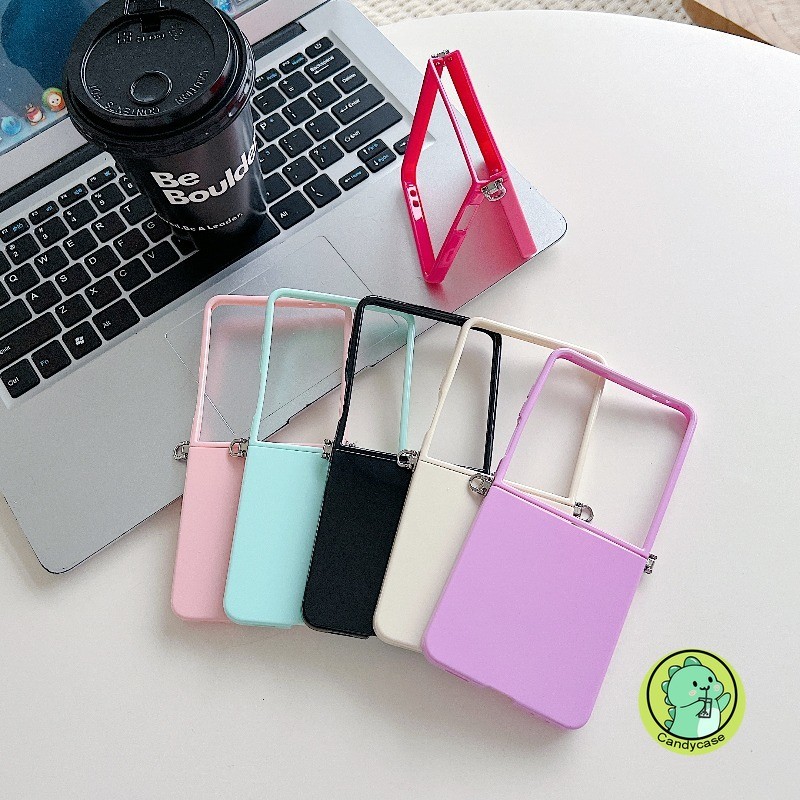 เคสโทรศัพท์แบบพับได้สําหรับ Samsung Galaxy W26 W25 W24 W23 Z Flip 8 7 6 5 4 3 2 1 5G 4G ปกน่ารัก Sim