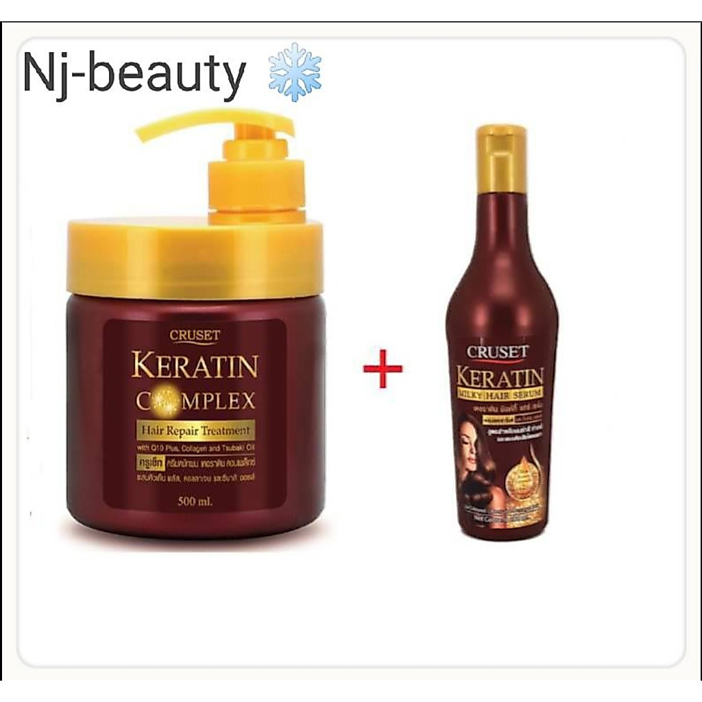 Cruset​ Keratin​ Complex​ Hair​ Repair​ Treatment​ ครูเซ็ทเคราตินคอมเพล็กซ์แฮร์รีแพร์​ทรีทเม้นท์