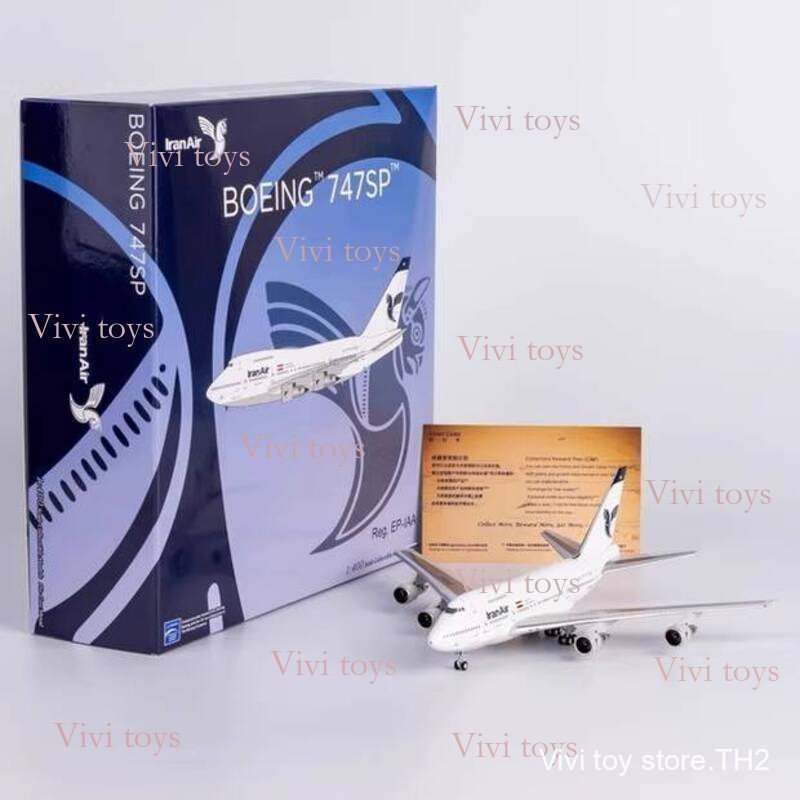 {{ของเล่นสดใส }} เครื่องบินสําเร็จรูปโลหะผสม 1/400 รุ่น B747SP Iran Air EP-IAA 360320 MK3U AWAS