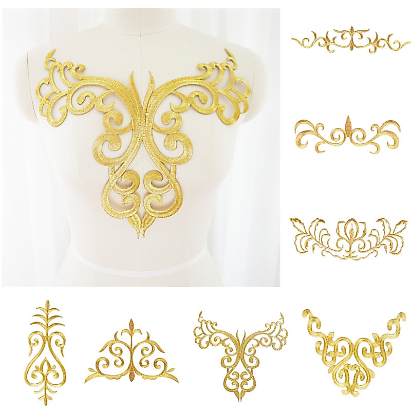 แผ่นแพทช์เหล็ก ปักลายดอกพลัม สําหรับตกแต่งเสื้อผ้า DIY