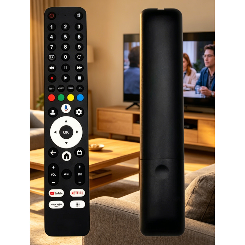 Universal 4K UHD HDR Google LED TV Voice Command Remote SH-V10 เปลี่ยนคอนโทรลเลอร์ใช้งานร่วมกับ SHAR