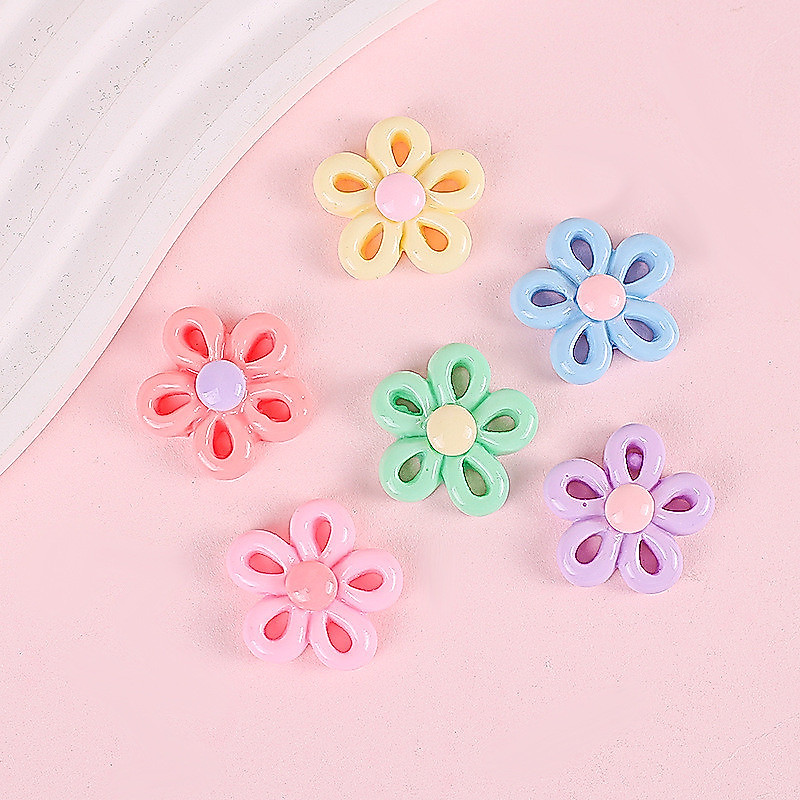 1 ชิ้น Bright Hollow สีดอกไม้ clog Charm DIY อุปกรณ์เสริมสําหรับรองเท้ารองเท้าหัวเข็มขัดรองเท้าอุปกรณ์เสริมรองเท้าตกแต่ง