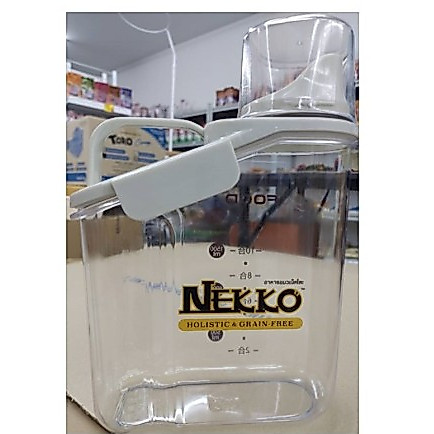 Nekko กล่องใส่อาหารสุนัขและแมว บรรจุได้2000ml.*โปรดอ่านรายละเอียดก่อนสั่งซื้อ