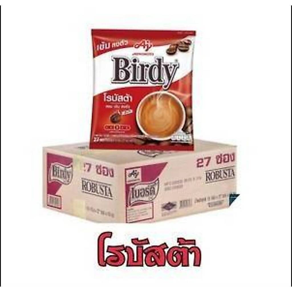 เบอร์ดี้ 3 อิน 1 กาแฟ โรบัสต้า 15 ก. x 27 ชิ้น ยกลัง18ถุง