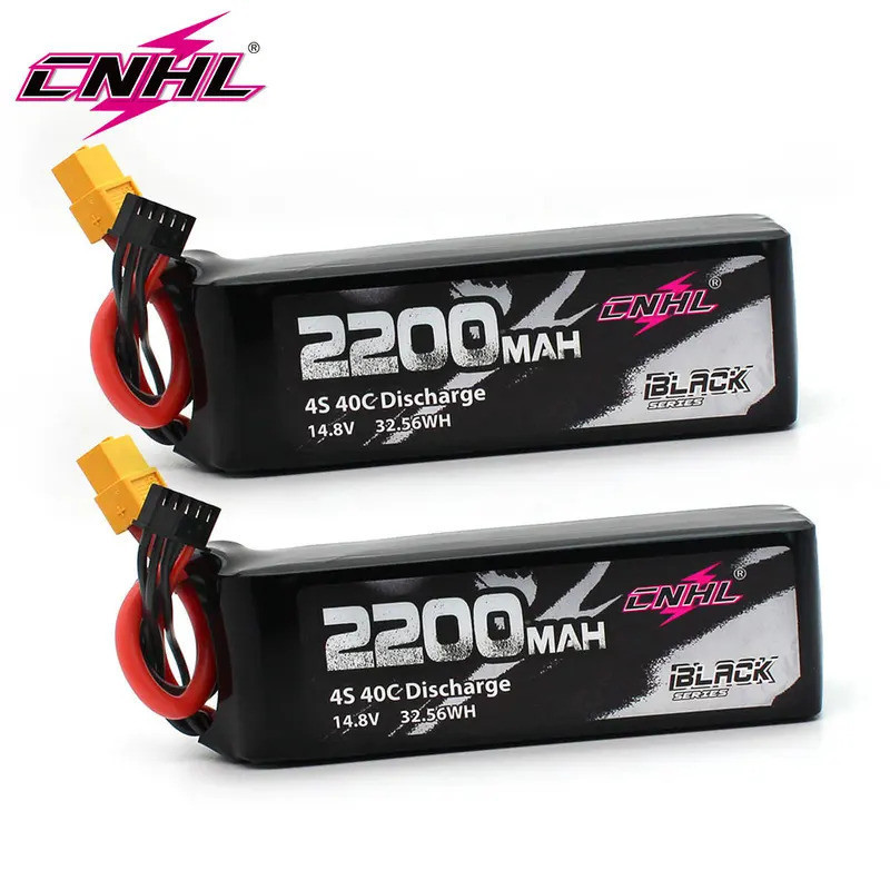 2pcs CNHL 4S 14.8V 2200mAh แบตเตอรี่ Lipo 30C 40C 70C พร้อม XT60 T Dean Plug สําหรับ RC เครื่องบินรถ