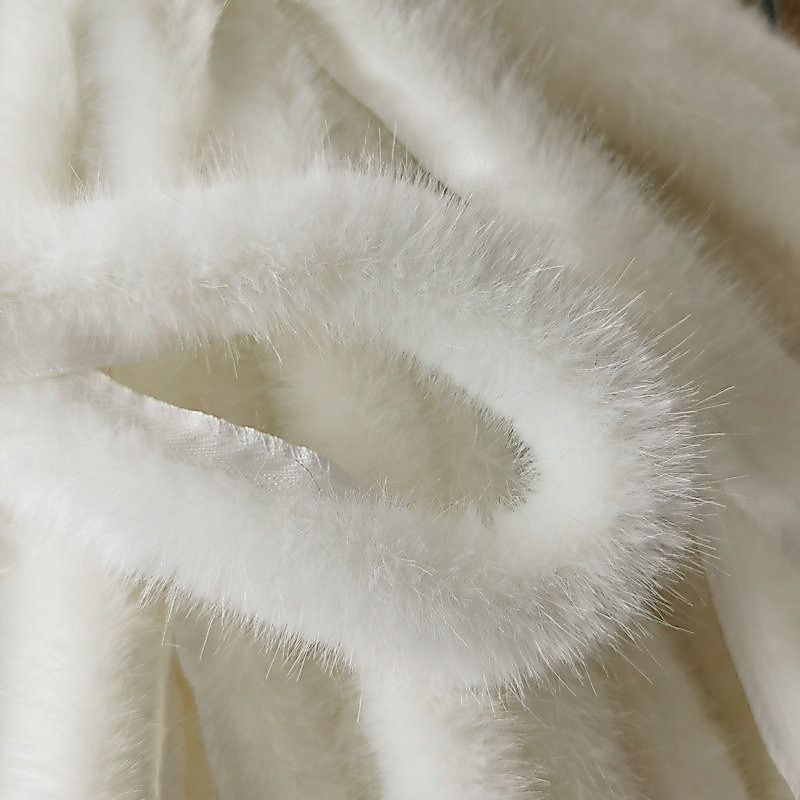 3.5 ซม.* 1 หลาเลียนแบบ Mink ขนเทียม Strip Hanfu เสื้อคลุมอุปกรณ์เสริมเย็บ Fluffy Trim ผ้าตัดชุดเย็บผ้าหัตถกรรมตกแต่ง