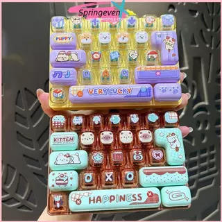 Srenf น่ารัก Anti-Stress Dpression ของเล่น 26 คีย์ Fidget ปุ่มของเล่นกระเป๋ากันน้ําจี้สําหรับผู้ใหญ่ความวิตกกังวลบรรเทา Glory
