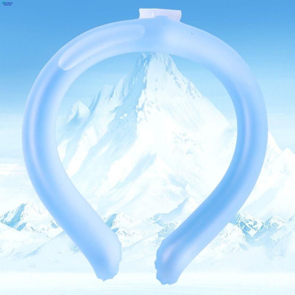 WELLNESSHAVEN 1/2 ชิ้นคอ Cooling แหวน, Cool Tube แบบพกพาคอ Cooler Collars, การป้องกันฮีทสโตรกนํากลับ