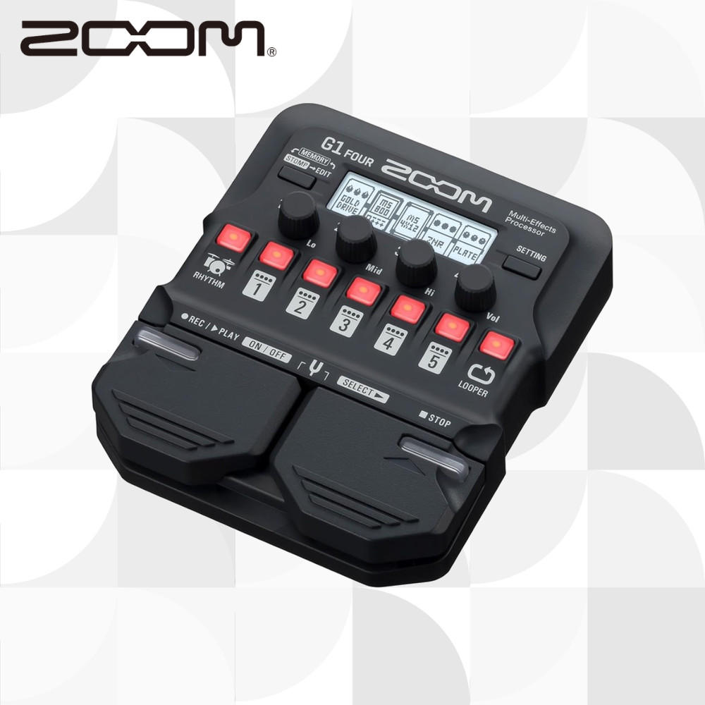 ZOOM G1 FOUR Guitar Multi Effects Pedal มัลติเอฟเฟกต์กีตาร์【ส่งตรงจากญี่ปุ่น】
