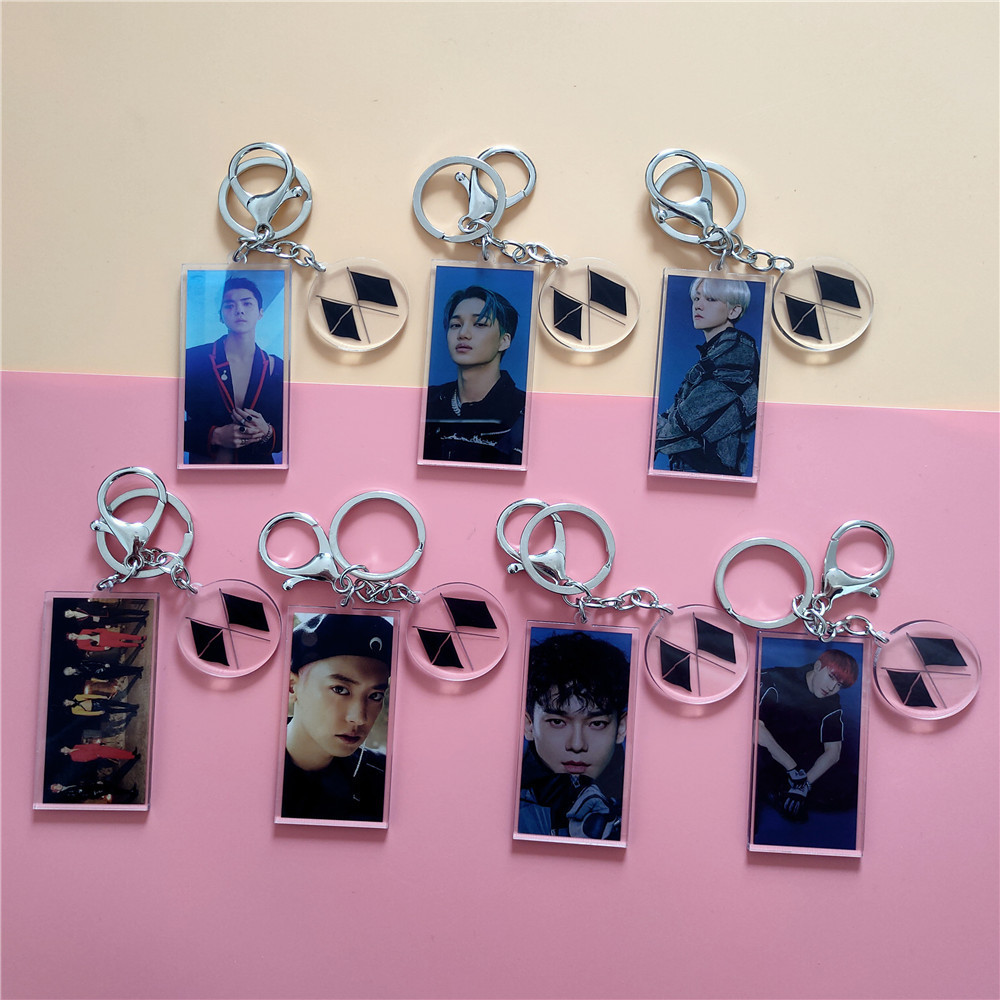 EXO อัลบั้มใหม่ OBSESSION สินค้าอะคริลิคพวงกุญแจจี้เครื่องประดับพวงกุญแจ Wu SEHUN SEHUN