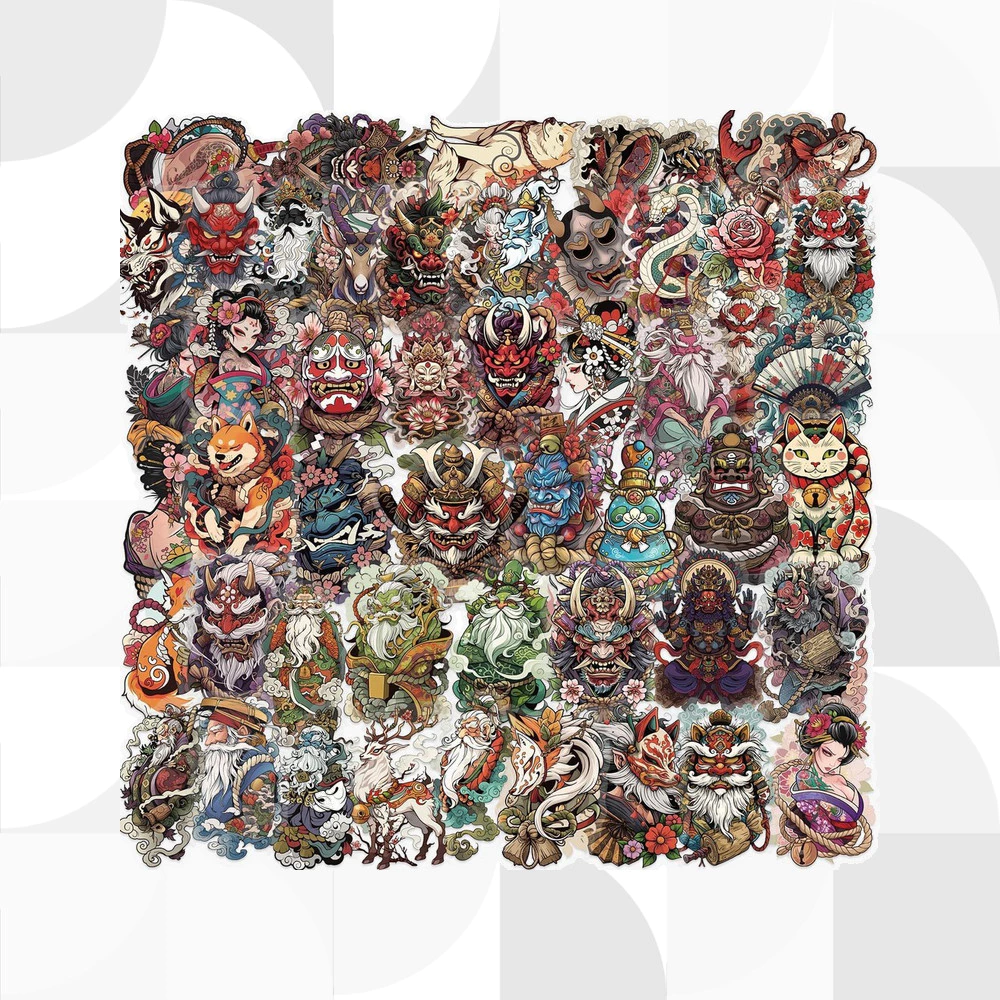 Japanese History Art Sticker สติกเกอร์ศิลปะประวัติศาสตร์ญี่ปุ่น【ส่งตรงจากญี่ปุ่น】