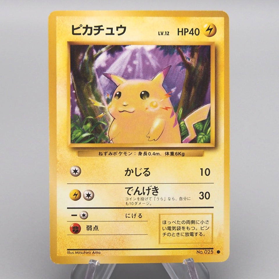 Pokemon Card Pikachu LV.12 No.025 Old Back Common 1996 EX Japanese w224