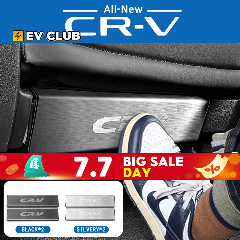 2023-2026 HONDA HONDA CRV Seat Kick-Proof Backing Plate สแตนเลสด้านหลัง Kick-Proof เคสป้องกันการปรับเปลี่ยนภายในตกแต่ง