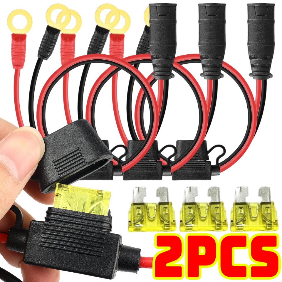 M6 M10 สายไฟ - อะไหล่ขั้วแบตเตอรี่รถจักรยานยนต์ - สําหรับ NOCO GC008 GC002 - สายไฟต่อการชาร์จในรถยนต