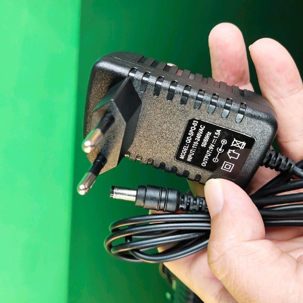 ADC9V adapter อะแดปเตอร์ชาร์จไฟ 9V 1A (หัว 5.5มมx2.5มม)