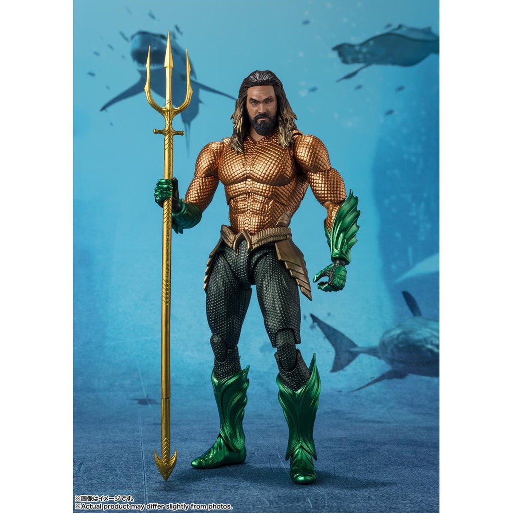 [สต๊อกพร้อมจัดส่งที่รวดเร็ว] Bandai SHF Arthur Curry Aquaman Aquaman 2 DC Lost Kingdom Aquaman รูป
