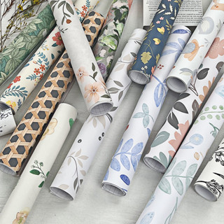 44cmx3m PVC Wallpaper วอลล์เปเปอร์กันน้ํา Self-กาวดอกไม้วอลล…