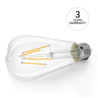 OYMG LED Retro Edison Filament หลอดไฟ ST64 220V E27 2 W/4 W/6 W/8 W/12 W/16 W แสงสีขาว 6000 K Neutral Light 4000 K แสง 3000 K