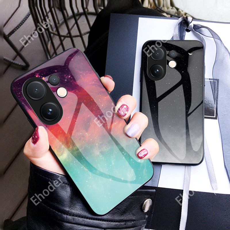 ปลอกสําหรับ VIVO V60 5G 2025 เคสโทรศัพท์สําหรับ VIVOV60 V2511 V 60 หรูหรา Starry Sky กระจกกันกระแทกฝ