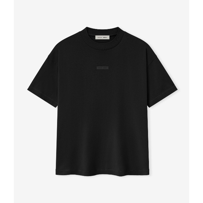 FOG Double Line ESSENTIALS 25SS High Street Metal Pressed กาวพิมพ์แขนสั้นผู้ชายและผู้หญิงหลวมสบายๆเสื้อยืด ราคา ถูกที่สุด ดีลบีเคเค แกลเลอรีภาพที่ 2