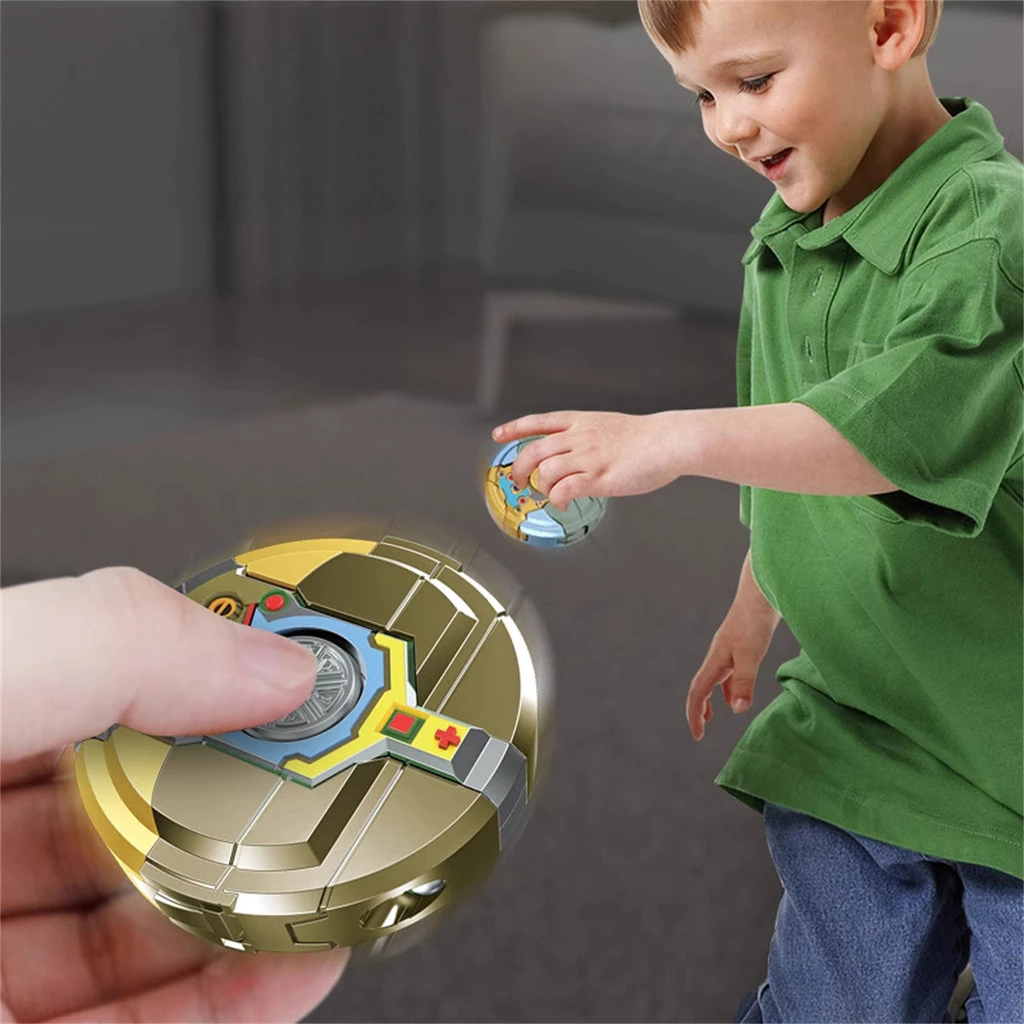 Shape-forming Robot Fidget Toy Transforming Robot Fidget Spinner สําหรับผู้ใหญ่วัยรุ่นเด็กความเครียดบรรเทา thumbnail 3