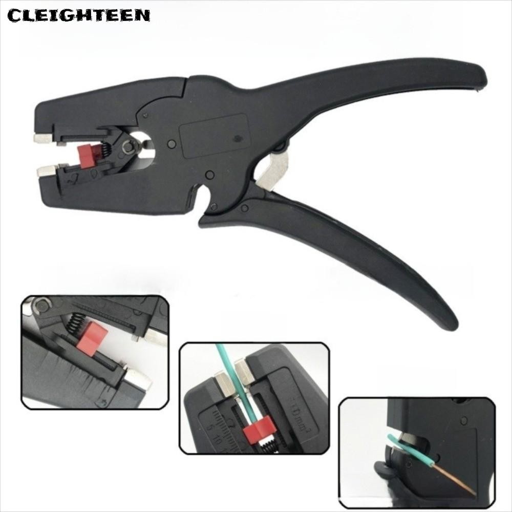 CLEIGHTEEN คีมปอกสายไฟอัตโนมัติ, แบบพกพา 32-7AWG คีมลวด, คุณภาพสูง Mini Heavy Duty 2 in 1 คีมตัดสําห