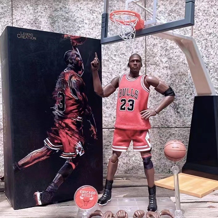 NBA Star 1/9 Jordan Kobe James Curry Action Figure รูปรูปเครื่องประดับพร้อมสต็อก