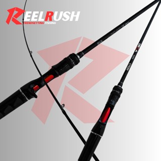 ไม้พายตกปลาระยะไกล คาร์บอนสูง ReelRush C702M สีดำ สำหรับการล…