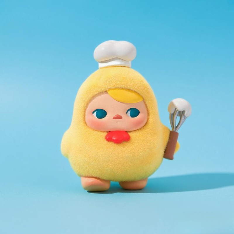 [ลับ] POPMART PUCKY PUCKY Egg Egg Bean Series Mystery Box เครื่องประดับของขวัญอินเทรนด์