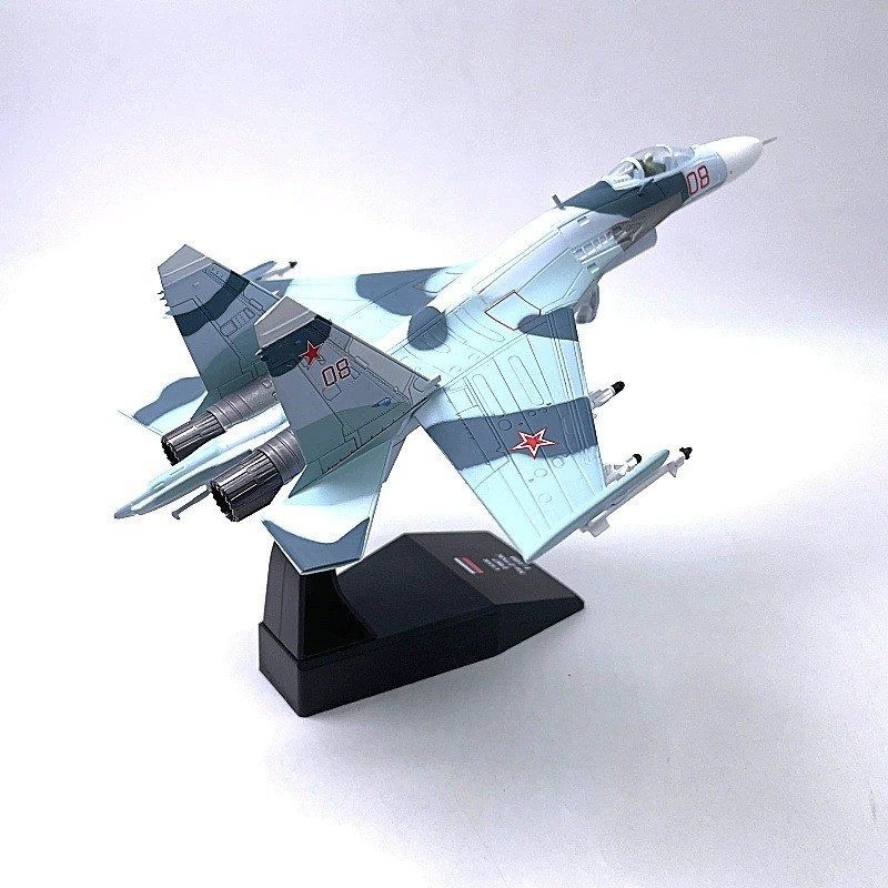 1: 100 รัสเซีย SU-27 Guard Heavy Fighter SU 27 Warriors Performance Team สําเร็จรูปโลหะผสมเครื่องบิน