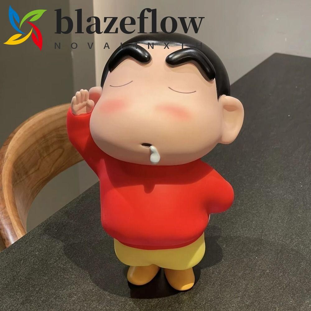 Blazeflow เครยอนชินจังกระปุกออมสิน, ถังออมทรัพย์ความจุขนาดใหญ่ตุ๊กตาชินจังเครื่องประดับ,การ์ตูนตกแต่งเปิดการ์ตูนชินจังกล่องเงินตกแต่งของขวัญ