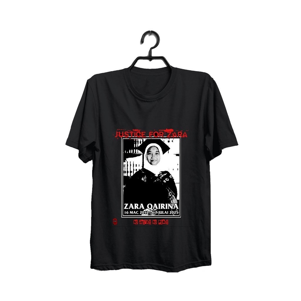 ล้างทําความสะอาดได้ F169 2025 justice สําหรับ Zara Qairina เสื้อผ้าแขนสั้นเสื้อยืด justice สําหรับ Z