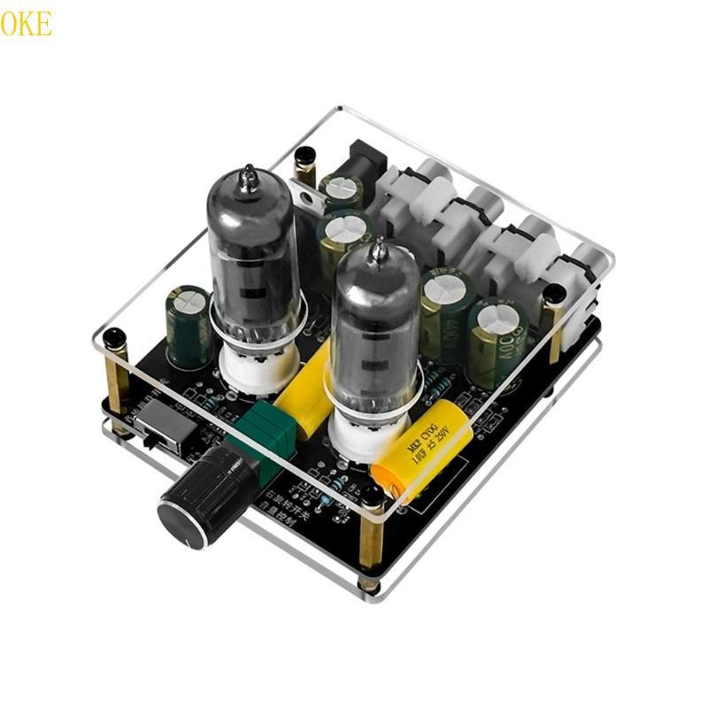 OKE อัพเกรด 6K4 หลอด Preamplifier เครื่องขยายเสียง HiFi Tube Preamp บัฟเฟอร์ลําโพง