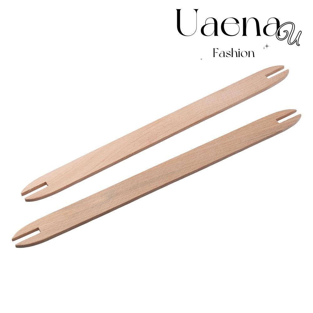 เครื่องมือทอผ้า UAENAU, Log Color 2 ชิ้นทอผ้า Loom, Loom 30*2.3 ซม.ไม้ทอผ้าบอร์ด