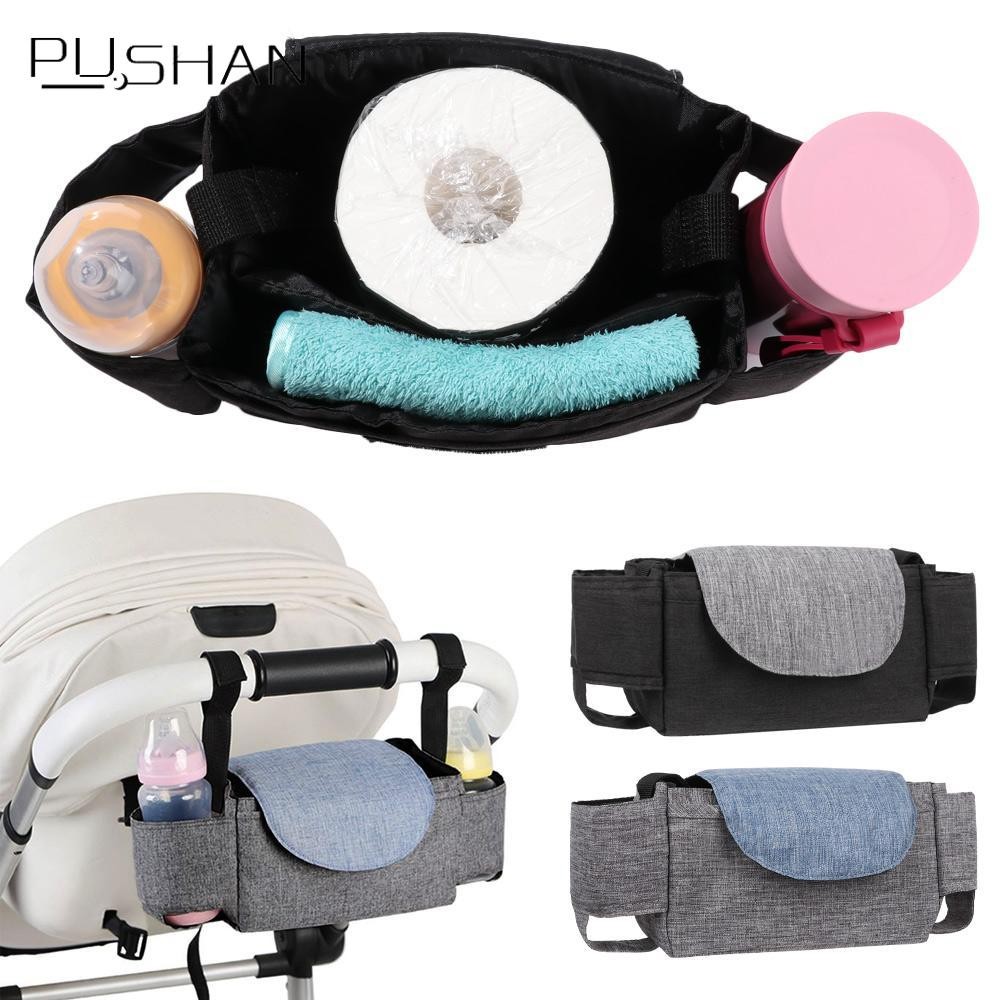 PUSHAN Baby Organiser Nappy Bag Pram Pushchair Mummy Bottle Cup Holder