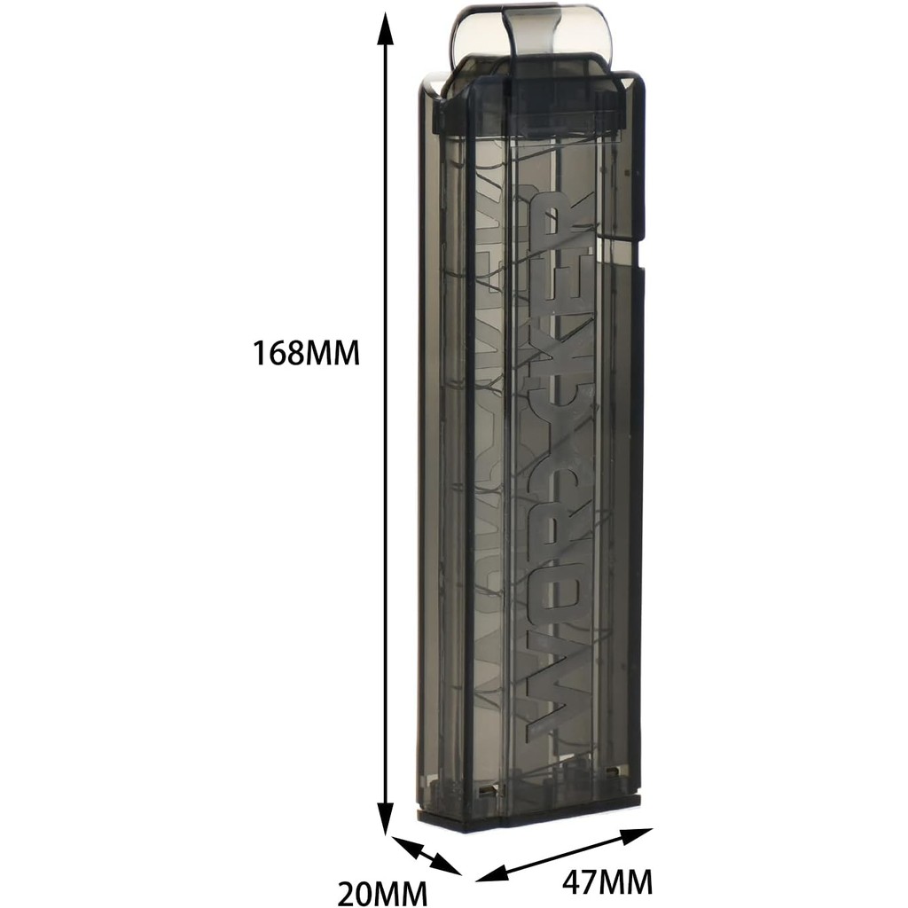 Clip Magazine Dart ขนาดสั้น สีดำ สำหรับ Adventure Force Nexus Pro และ Swift Cheetah 2.0 Blaster