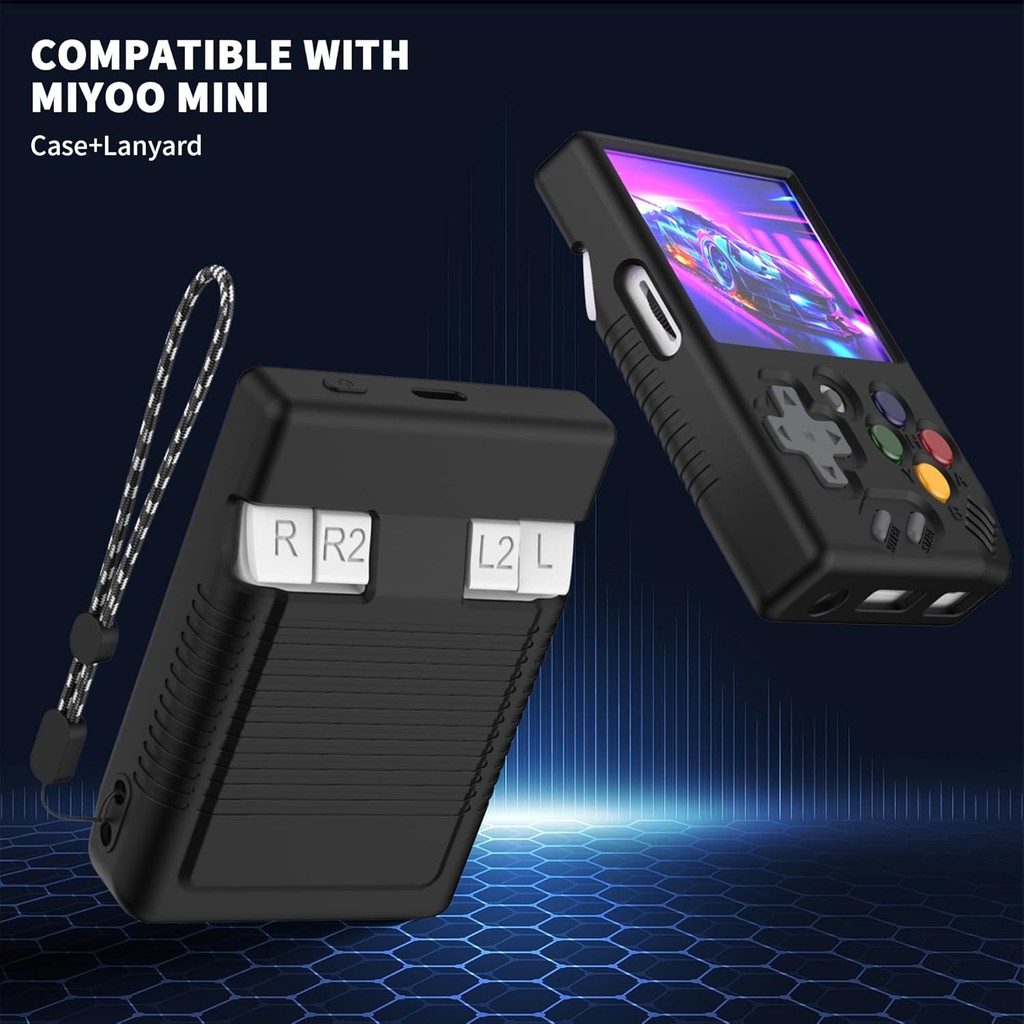 เคสซิลิโคนสําหรับ Miyoo Mini, Soft [กันลื่น] [กันกระแทก] เคสป้องกันแบบกําหนดเองสําหรับ Miyoo Mini พร