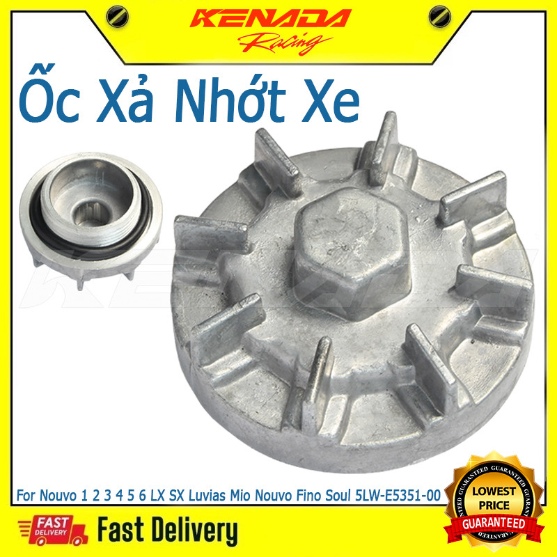 DRAIN PLUG W/ ORING MIO SPORT SOUL NOUVO Z FINO Bajaj Ct100 5LW-E5351-00