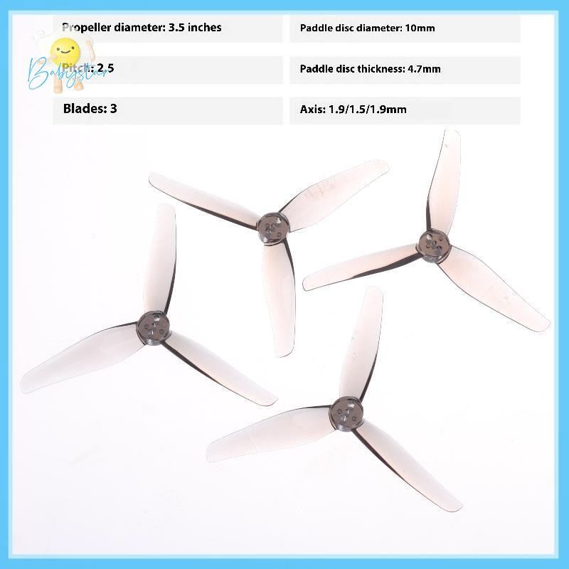 [Inthehot-t] 2 คู่ DIY อุปกรณ์เสริม HQProp T3.5X2.5X3 สําหรับ IH3 3.5 นิ้ว FPV ดอกไม้ Fly Crossover 