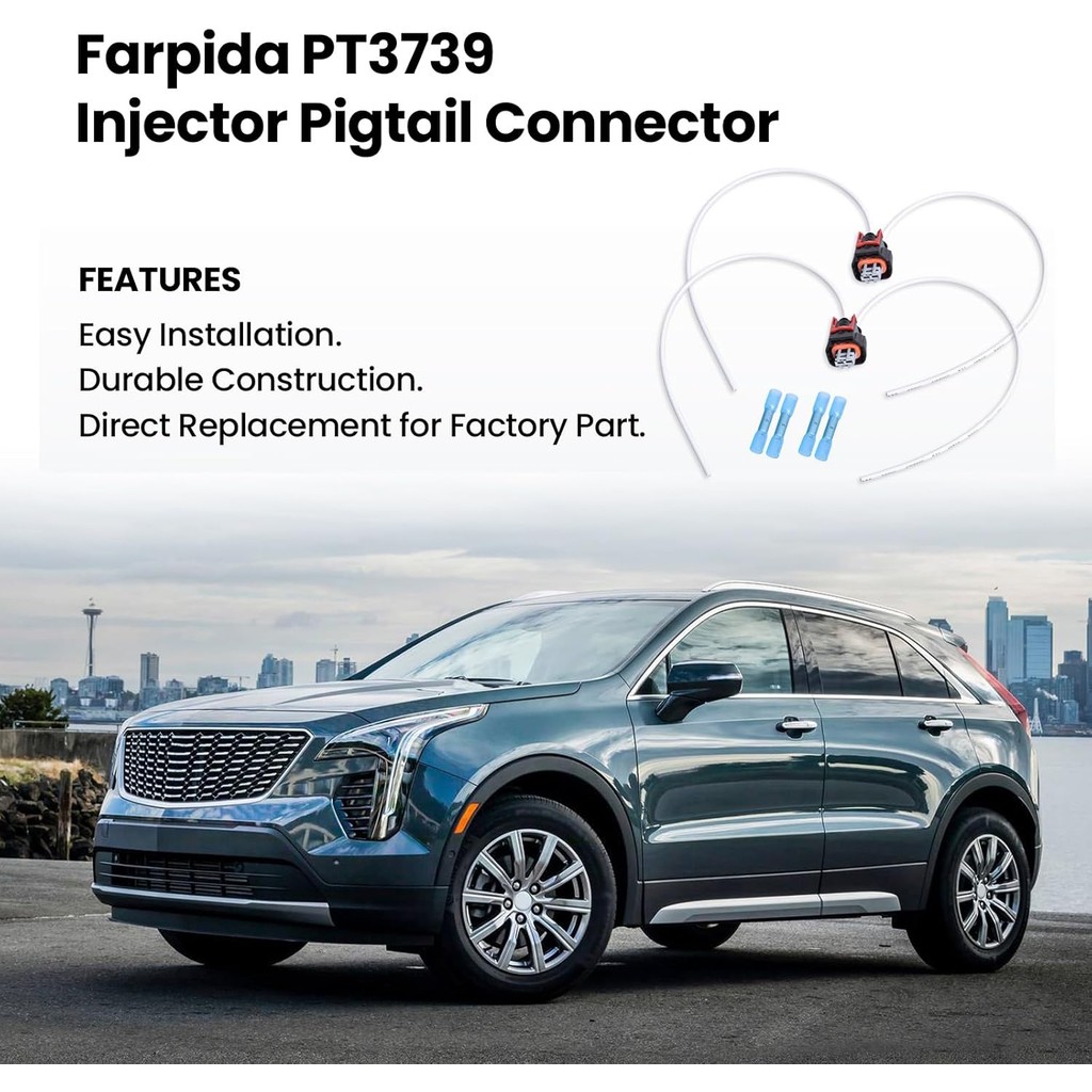 2PCS PT3739 หัวฉีด Pigtail Connector l5p หัวฉีด pigtail fit สําหรับ Duramax L5P เครื่องยนต์ V8 6.6L 