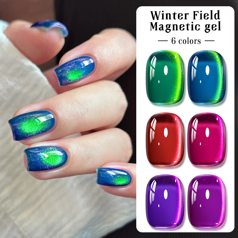 MTSSII 7ml Winter Field Magnetic Gel Nail Art Soak Off UV Gel